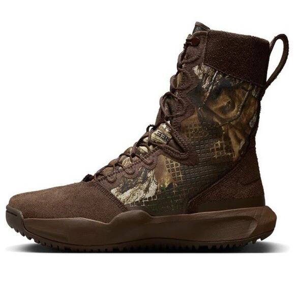 NEW Nike SFB B2 Real Tree Brown Camouflage Boots FN3721-200 Men’s Size 8.5 - Picture 2 of 7